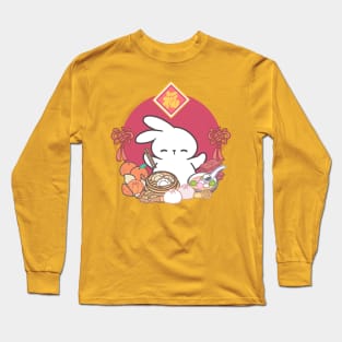 Savoring Lunar Delights: Loppi Tokki's Chinese New Year Feast of Prosperity! Long Sleeve T-Shirt